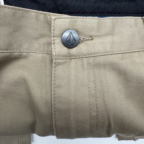 VTG Volcom Pants Mens Sz 36 Brown Chinos Skater True to This - Picture 9 of 11